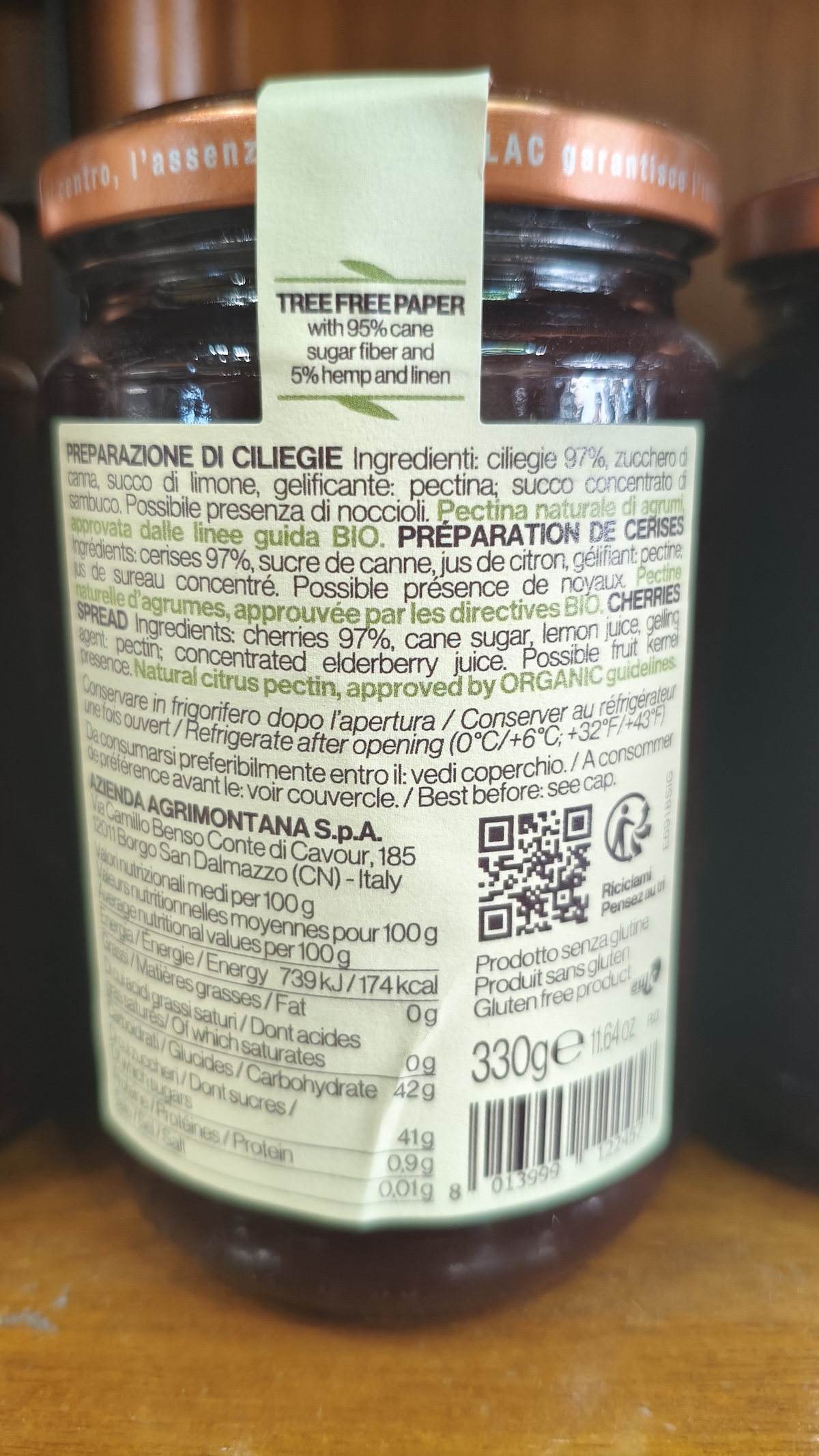 Confettura Extra di Ciliegie Agrimontana - immagine 2