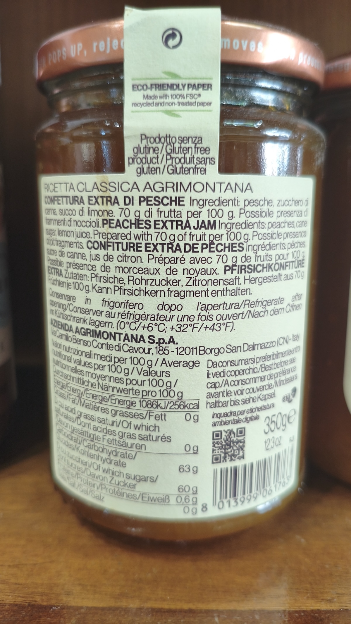 Confettura Extra di Pesche Agrimontana - immagine 2